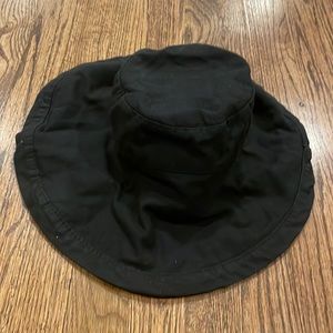 Scala collezione black bucket sun hat one size adjustable beach hat